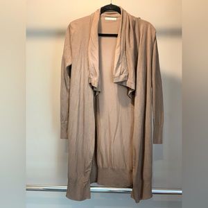 ZARA Womens Brown Open Knit Cardigan Sweater Long Sleeves Size M‎
